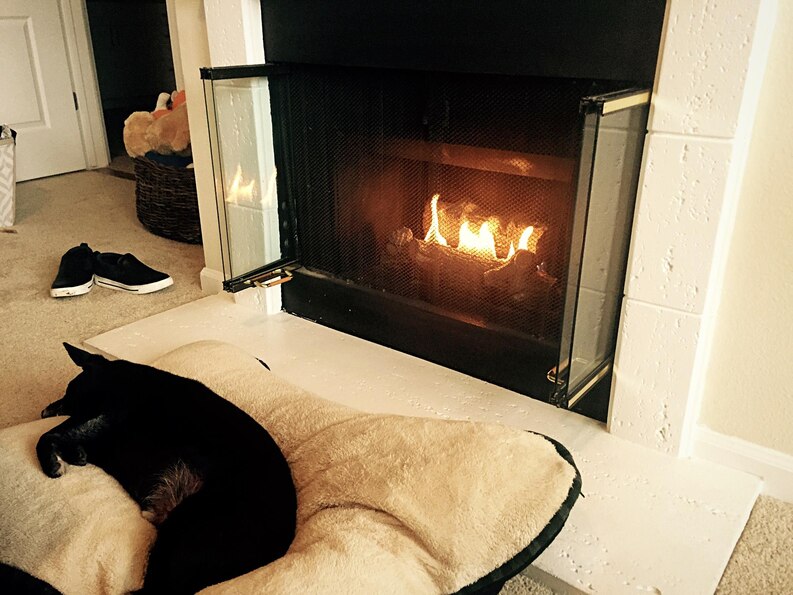 gas fireplace